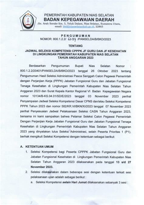 SOLUTION: Jadwal seleksi pppk 2023 final - Studypool