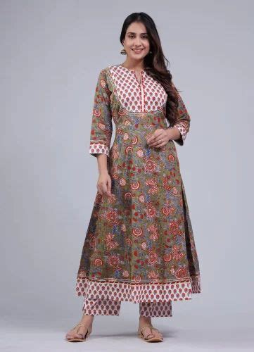 Cotton Kurti Palazzo Set With Dupatta Anarkali At Rs Piece In Jaipur