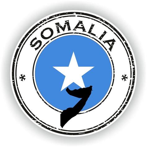 Somalia Seal Sticker Round Flag For Laptop Book Fridge Guitar Etsy