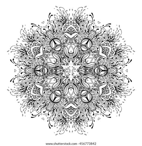 Vector Beautiful Mandala Vintage Decorative Element Stock Vector Royalty Free 456773842