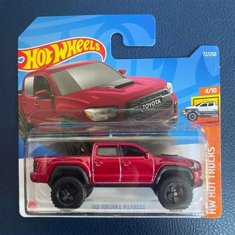 Hot Wheels Toyota Tacoma Red Off Road Hw Hot Trucks Perfect Birthday Gift Miniature Collectable