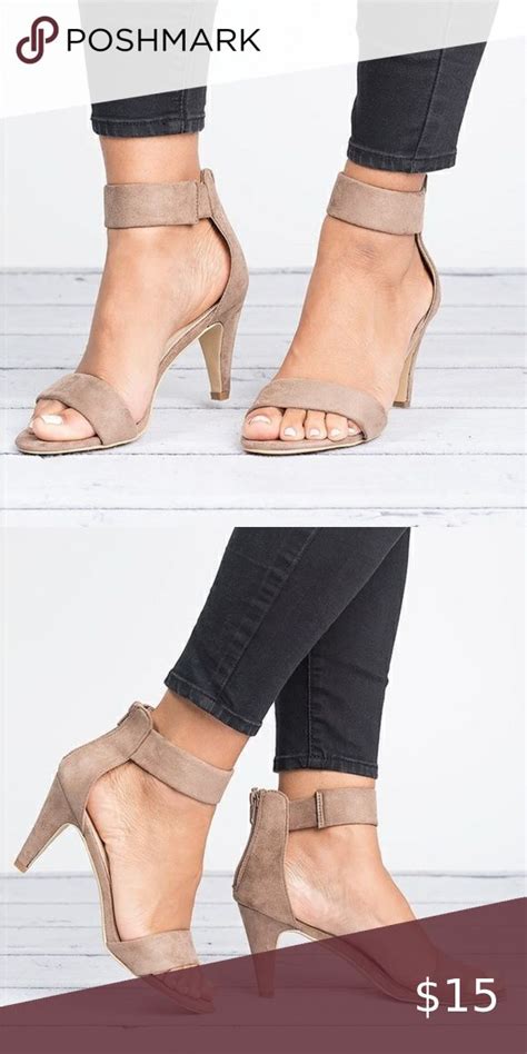 Nude Faux Suede Ankle Strap Sandals Ankle Strap Sandals Ankle Strap Strap Sandals