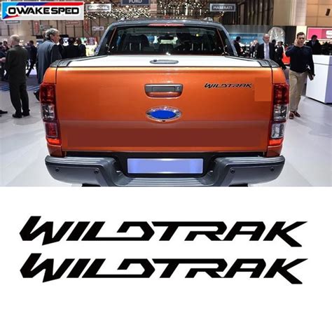 2pcs Wildtrak Graphic Decal Car Side Door Rear Tailgate Decor Stickers