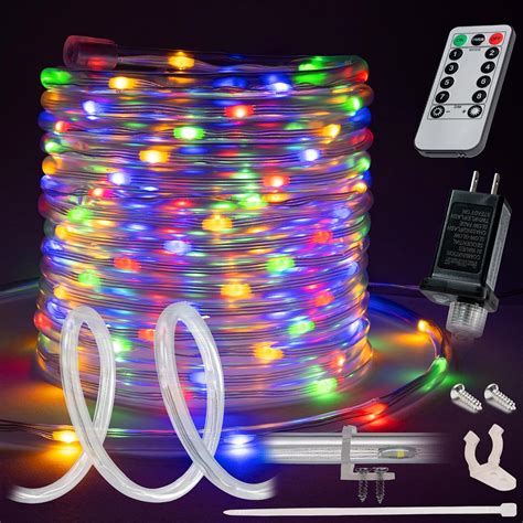 Amazon WYZworks 10ft Colorful LED Outside Rope Light 8 Modes