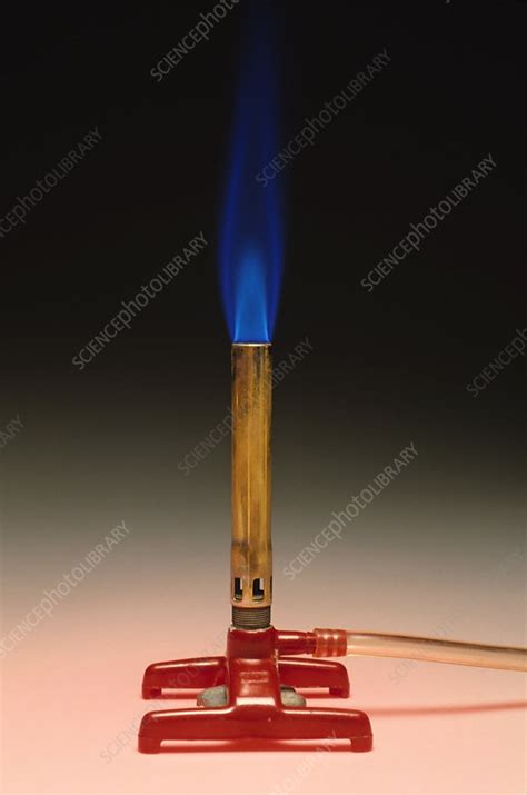 Bunsen Burner And Flame Stock Image C0028203 Science Photo Library