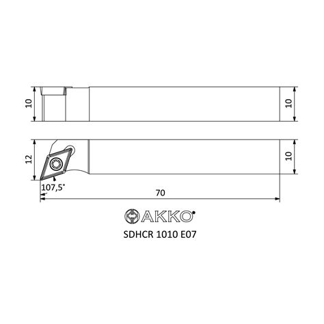 SDHCR 1010 E07 - S-SYSTEM EXTERNAL TURNING TOOLHOLDERS - AKKO METAL ...