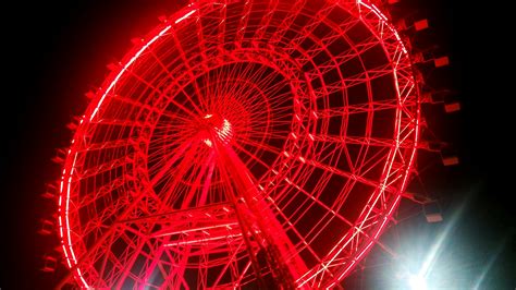 roda gigante durante  noite foto profissional gratuita