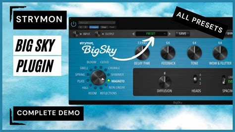 Strymon Big Sky Reverb PLUGIN Complete Demo In Depth YouTube