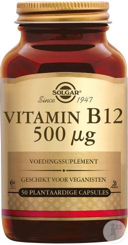 Solgar Vitamin B12 500mcg 50 Pflanzliche Kapseln Newpharma