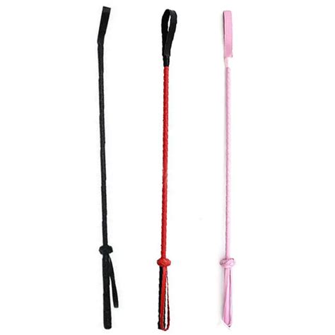 56cm Pink Whip Riding Crop PU Leather Fetish SM Queen Spanking Bondage Paddle Slave Sex Toys