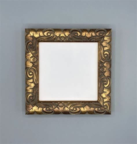 Gold Picture Frame 5 X 5 Square Photo Frame Etsy