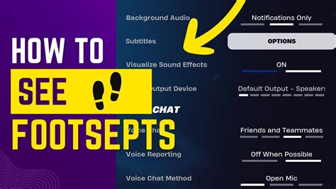 How To See Footsteps In Fortnite Turn On Visible Sound Effects Youtube