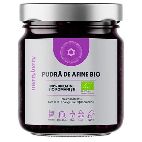 Pudra De Afine Bio 100 G MerryBerry Farmacia Tei Online