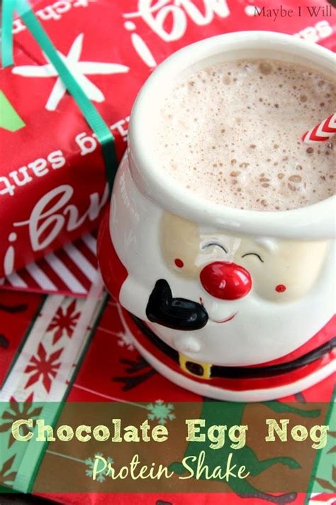 Chocolate Egg Nog Protein Shake Recipe