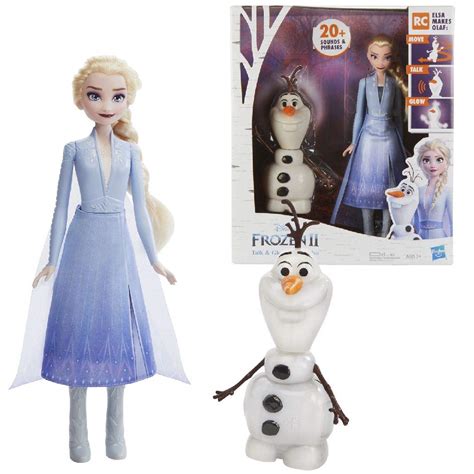 Buy Hasbro Disney Frozen Talk And Glow Olaf And Elsa Dolls Remote