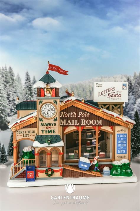 LEMAX North Pole Mail Room Mit 4 5V Adapter Lemax Weihnachtsdorf