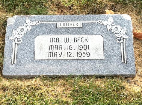 Ida Lillian Willardsen Beck Monumento Find A Grave