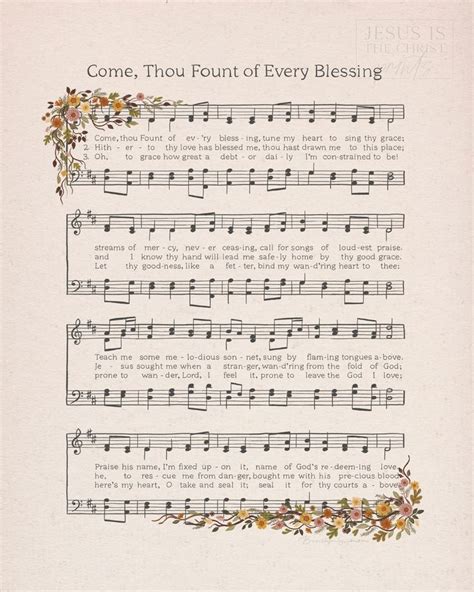 Come Thou Fount Every Blessing Hymn Art By Brooklyn Swenson Come Thou