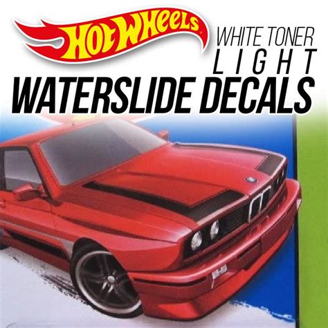 Hot Wheels Bmw E M Head Tail Light Waterslide Decal Scale Custom