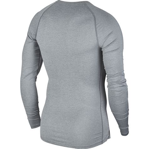 Sous Maillot Manches Longues Nike Pro Gris Sur Footfr