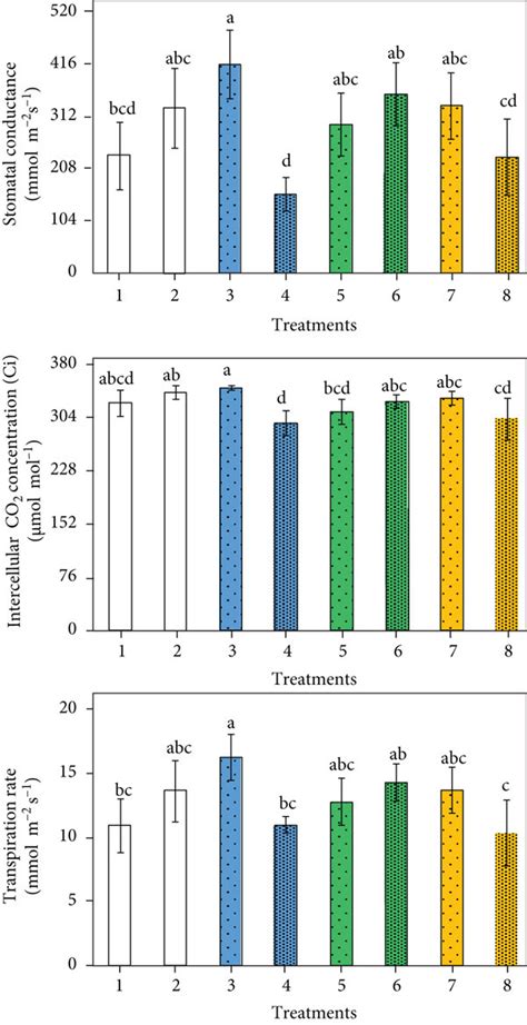 Stomatal Conductance Intercellular Co Concentration Ci And