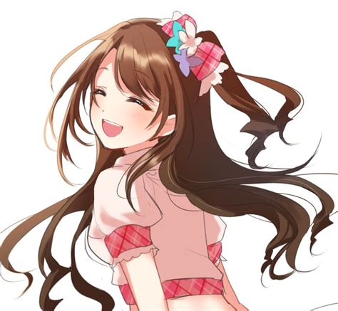 Anime Picture Search Engine 1girl D Blush Bow Brown Hair Closed