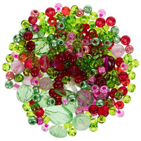 Strawberry Czech Glass Bead Mix Hobby Lobby 2266005