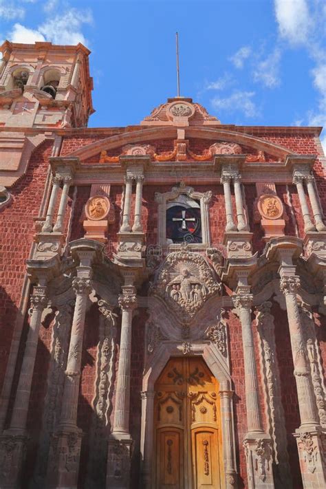 Catedral De Queretaro Iglesia Tradicional Colonial Mexicana Imagen De