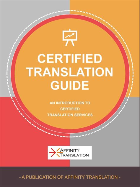 Certified Translation Guide Affinity