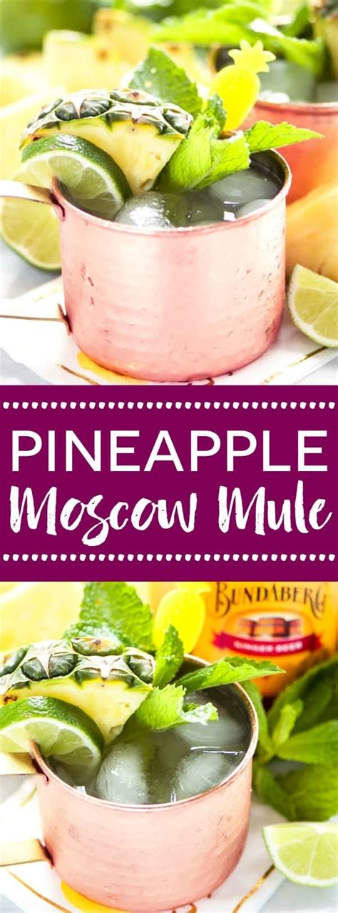 Simple Pineapple Moscow Mule Recipe What The Fork