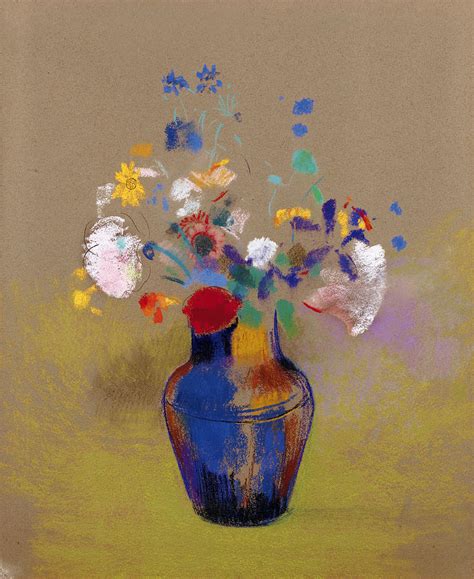 Vase Of Flowers Painting By Odilon Redon Fine Art America