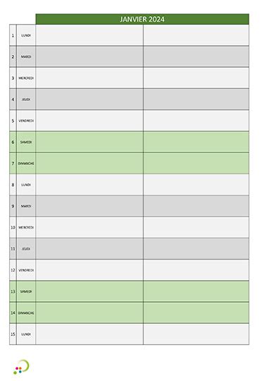 Calendrier linéaire 2024 HANDIAPASON