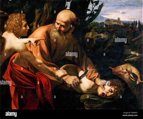 Caravaggio, Sacrifice of Isaac, painting, circa 1603 Stock Photo - Alamy