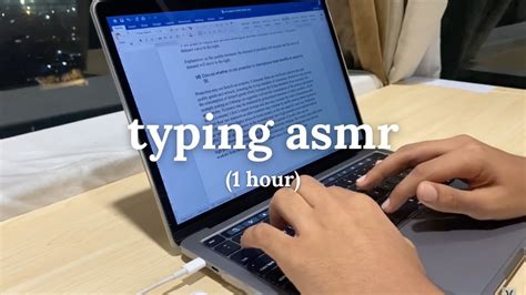 Typing Asmr Macbook Pro Study With Me Hour Real Time Study