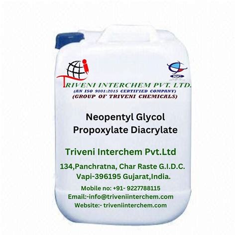 Liquid Neopentyl Glycol Propoxylate Diacrylate For Lubricants Paints