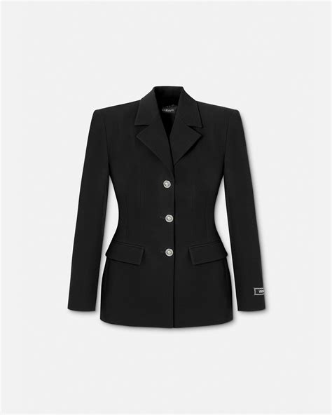 Versace Приталенный однобортный блейзер | VERSACE