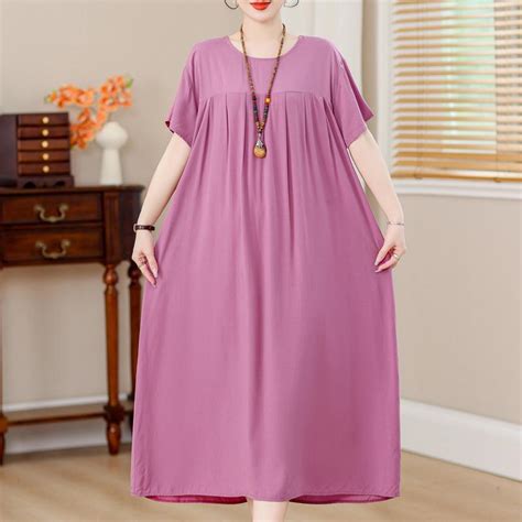 Купить Свободное длинное платье больших размеров с винтажным принтом ...