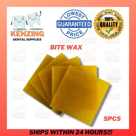 Dental Yellow Bite Wax 5pcs Per Pack Shopee Philippines