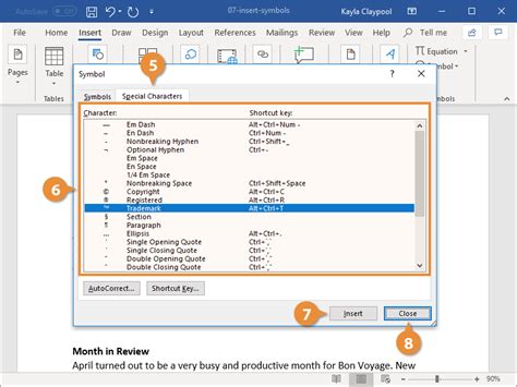 Special Characters In Word Customguide