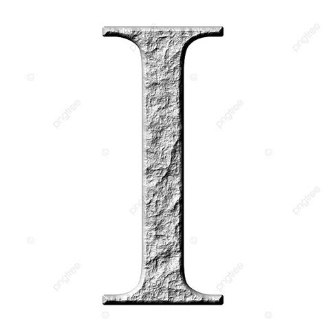 3d Stone Greek Letter Iota Rocky Alphabet Historical Photo Background