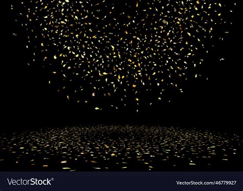 Gold confetti background Royalty Free Vector Image