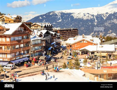 Ski Resort Courchevel 1850 m in wintertime. France Stock Photo - Alamy