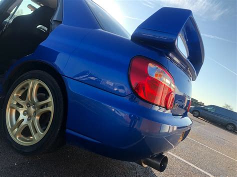 Subaru Impreza Wrx Turbo Blobeye Sti Wing Bov Jdm Blue Subaru Gold Bbs