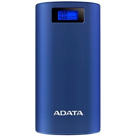 Bateria Adata P20000D 20000mAh Azul USB Power Bank Cargador Portatil