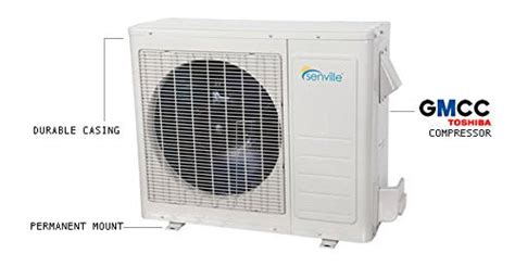 Senville Ceiling Cassette 36000 Btu 22 Seer 3 Zone 12k12k12k Ac Heat Aanda Mini Splits