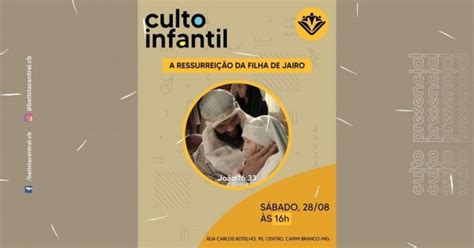 Culto Infantil Batista Central Em Capim Branco