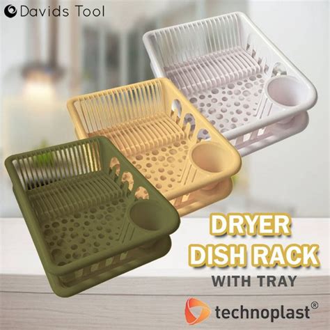 Jual Rak Pengering Piring Plastik Dapur Dish Rack Minimalis Tehnoplast