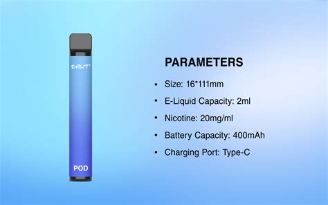 EU Rechargeable Disposable Vape E Cigarette Ecig Pod System 600 800