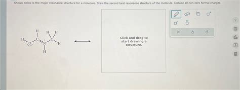 Solved Shown Below Is The Major Resonance Structure For A