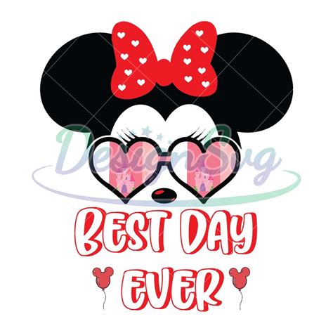 Love Disney Minnie Best Day Ever Svg Designsvg